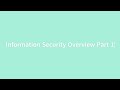 Information Security Overview Part 1 | CEH