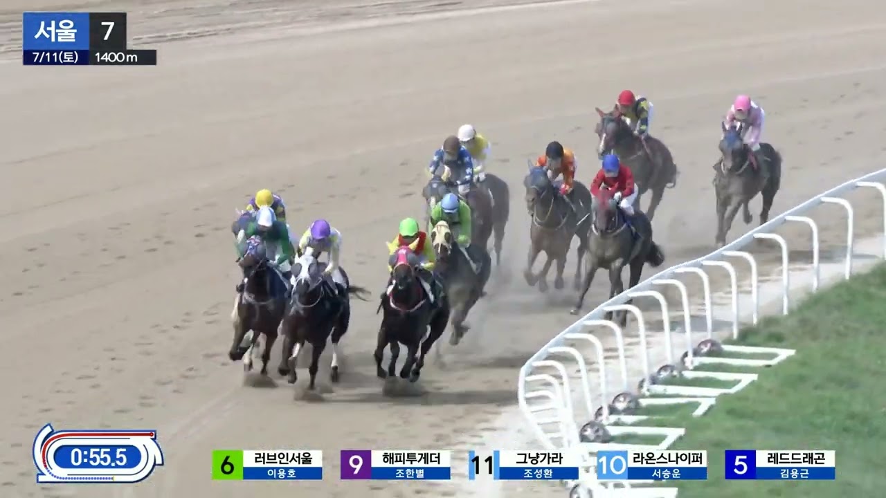 세계 제1회 말의 날 기념 경주.해피투게더 우승