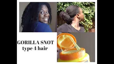 Not GORILLA GLUE MEGABUN GORILLA GEL TYPE 4 NATURAL HAIR  SLICK  HAIR #simplyshev #naturalhair #4C
