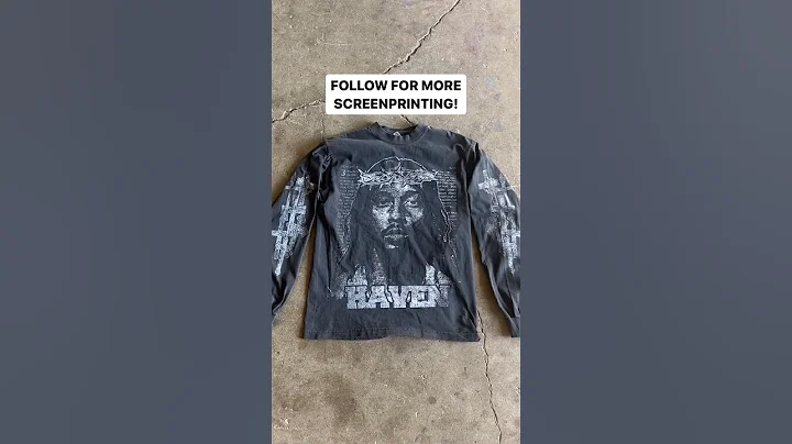 Screenprinting a “VINTAGE” look!👕🔥 #screenprinting #streetwear #vintage #screenprint #printshop