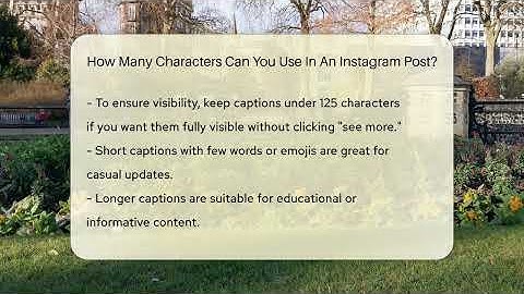 How Many Characters Can You Use In An Instagram Post? - Everyday-Networking