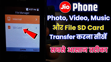 Jio Phone | How to transfer photo, video music in sd card in jio phone