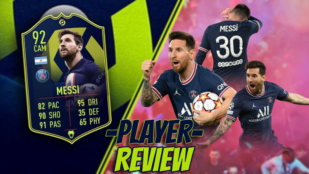 92 LIGUE 1 POTM MESSI PLAYER REVIEW!!! IS HE REALLY THE G.O.A.T?!?!?
