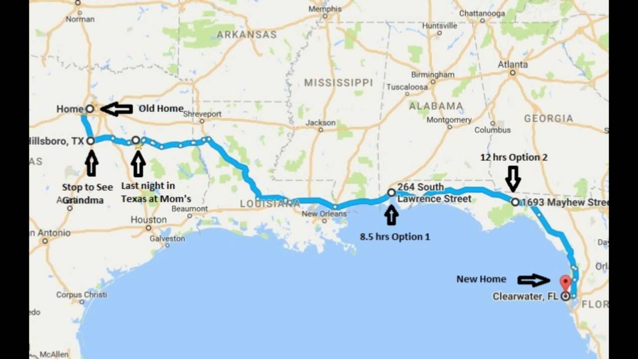 Logistics of the move from Texas to Florida...