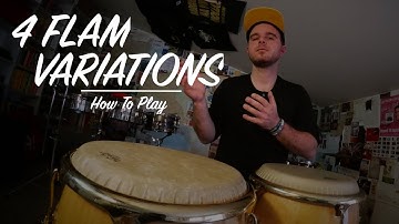 How To Play 4 Flam Variations on Congas