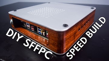 Low Profile SFFPC with DIY PC case 1 minute speed build