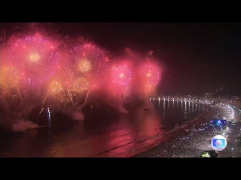 Fogos Réveillon Copacabana 2022/2023 Rio, Brazil Fireworks New Year's Eve [HD]