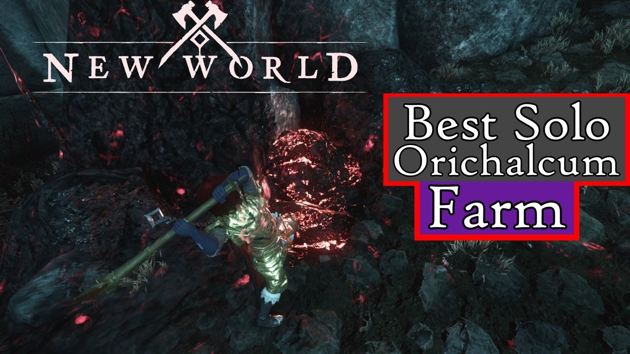 Best Solo Orichalcum Farming Spot in New World! YouTube