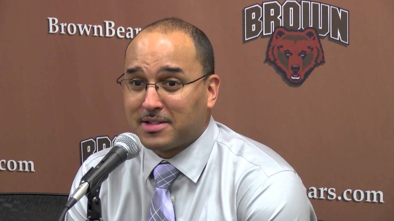 Brown Postgame With Coach Brown (Holy Cross Athletics) YouTube