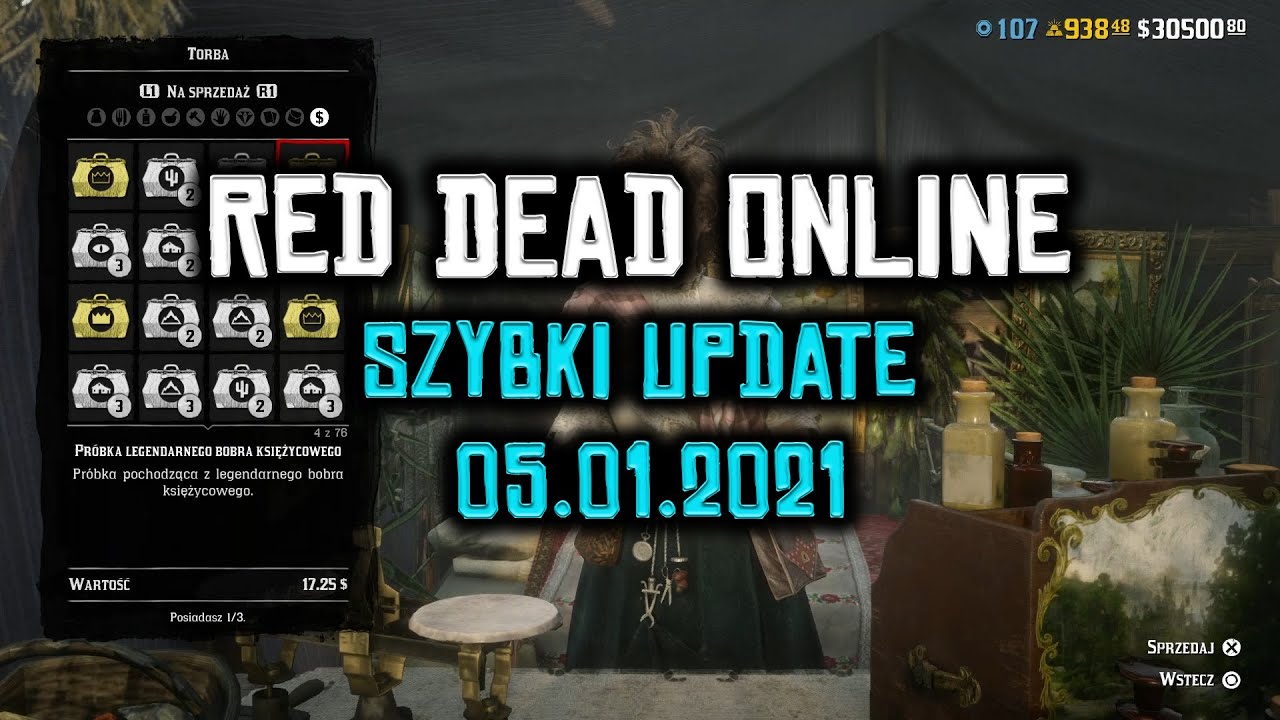 Red Dead Online Szybki Update 05.01.2021 Premie dla kolekcjonera oraz przyrodnika i nie tylko !