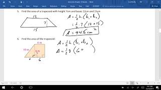 Geometry Chapter 10 Review Help Part 1