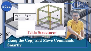 Tekla Structures || Use Copy and Move Command Smartly to Complete the Building Model