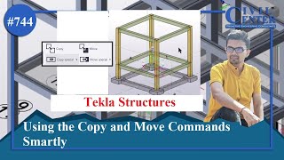 Tekla Structures || Use Copy and Move Command Smartly to Complete the Building Model