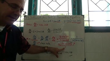 P3 Differentiation Part 3 Parametric Equations
