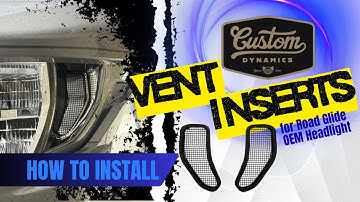 Install Custom Dynamics Mesh Vent Inserts: Upgrade Your 2023-2025 Road Glide Headlight Look!