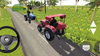 Indian Tractor Driving 3D | गाड़ी वाला गेम | अच्छा गेम खेलने वाला | Tractor Gameplay