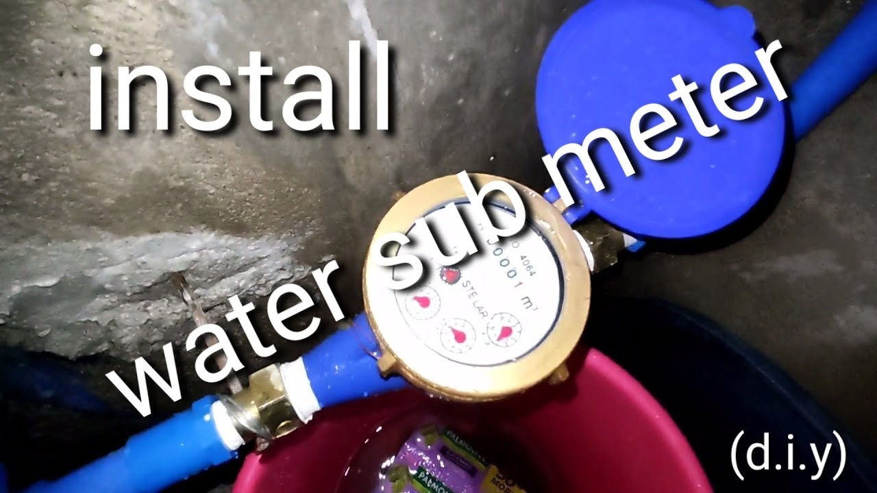 installing water sub meter. . (DIY) - YouTube