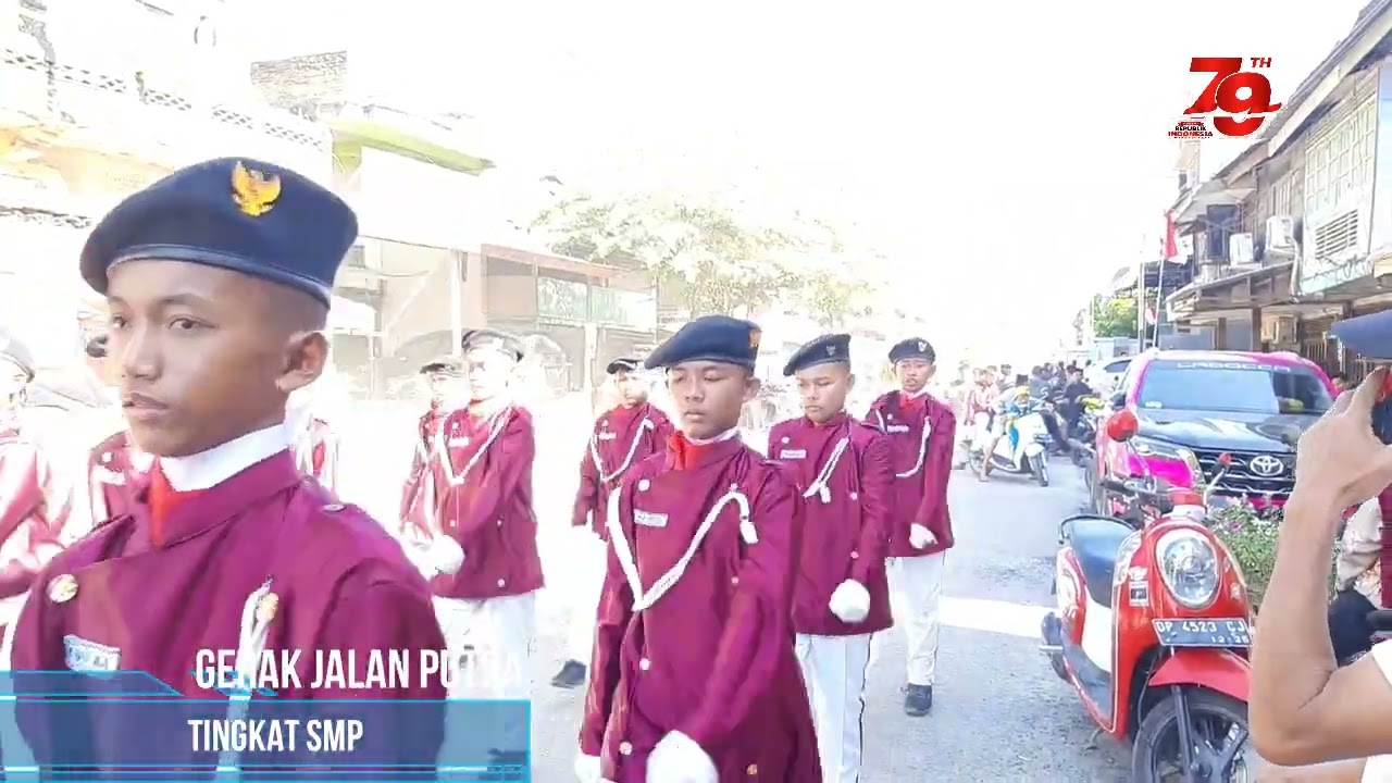 GERAK JALAN PUTRA HUT RI KE 79 TINGKAT SMP