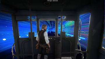 RDR2 - What would your 670 mph trolley ride look like all over the map