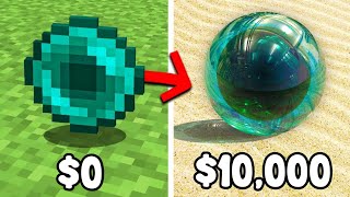 $0 VS $10,000 Minecraft