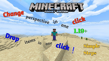How to change camera angle in one click also drop items in one click ! | Minecraft