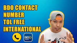 BDO CONTACT NUMBER TOL FREE INTERNATIONAL | JAMES LATIP TUTORIAL