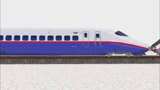 新VRM3★shinkansen E2系+E3系増結16両編成カタログ動画NO16