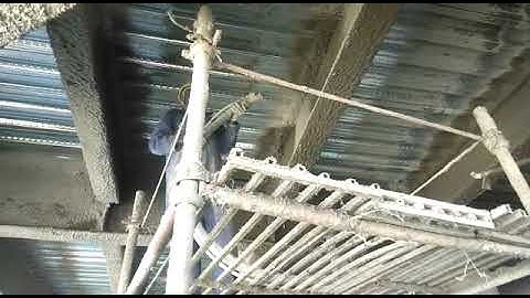 Fireproofing on Structural Beams