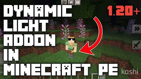 Left Hand Torch With Dynamic Light Addon How To Download Tutorial | Minecraft PE