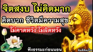 หยุดคิดมาก จิตสงบ คิดบวก ชีวิตมีความสุข🙏ฟังธรรมะก่อนนอน ได้บุญ(475)🙏19