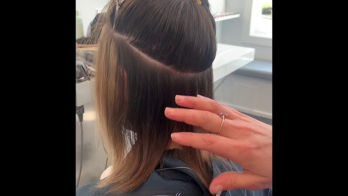 How to Apply ​Hand Tied Hair Extensions - Beaded Row application - Vision Hair  Extensions