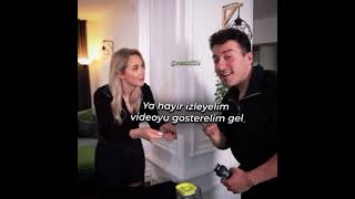 Enes Batur Ecenaz Uçar Saçını Kesti