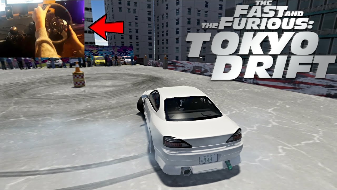 Tokyo Drift Parking Lot S15 ( Logitech G923 Gameplay) Assetto Corsa