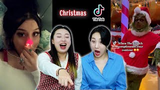 Korean Girls React to 'Funny Christmas Tiktoks'