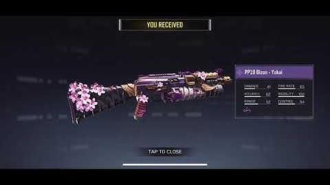 PP19 Bizon - Yokai unlocking | Battle pass tier 50 reward | Call of duty mobile