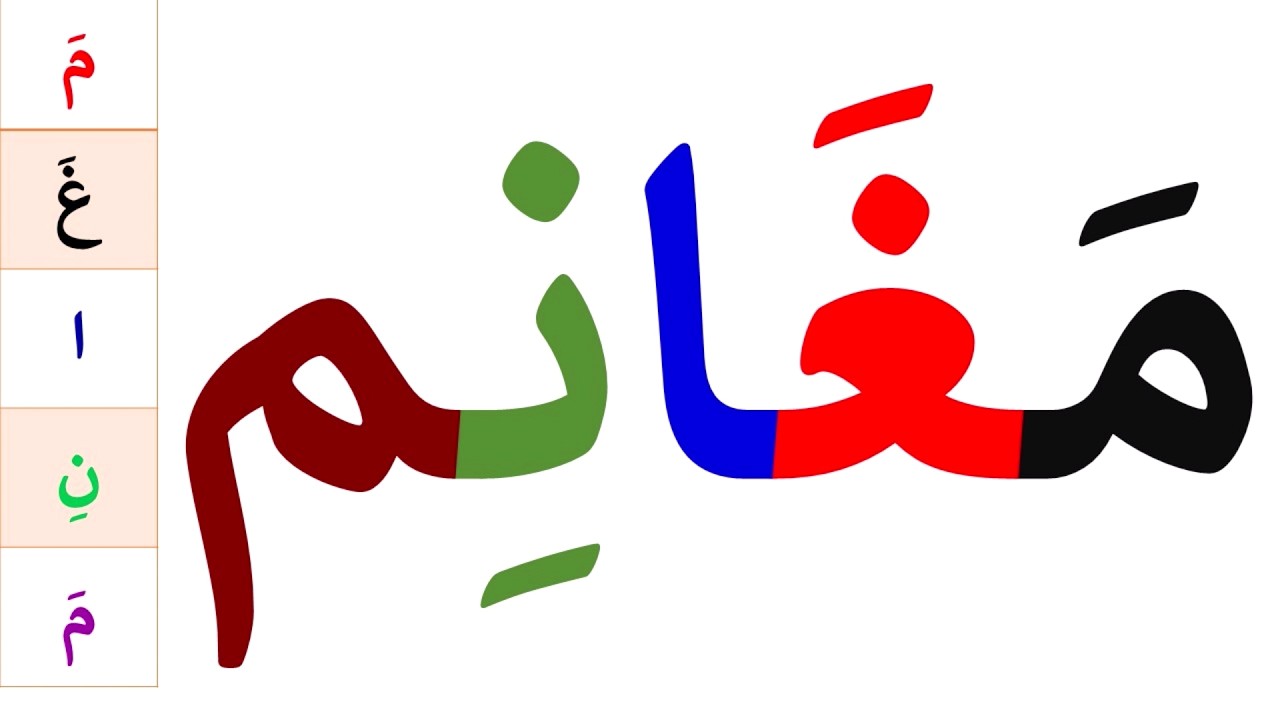 تعلم القراءة والكتابة | تعلم قراءة وكتابة كلمات قرآنية مع الحركات