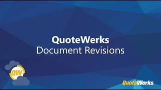 Document Revisions Feature | QuoteWerks Web