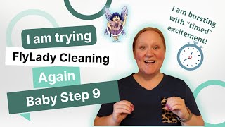 FlyLady Baby Steps Day 9 | Finally I'm cleaning more than my sink! | 5 Minute Room Rescue
