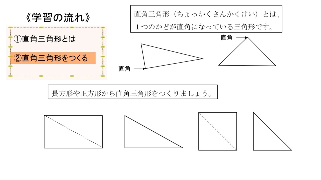 小2＿直角三角形（日本語版） - YouTube