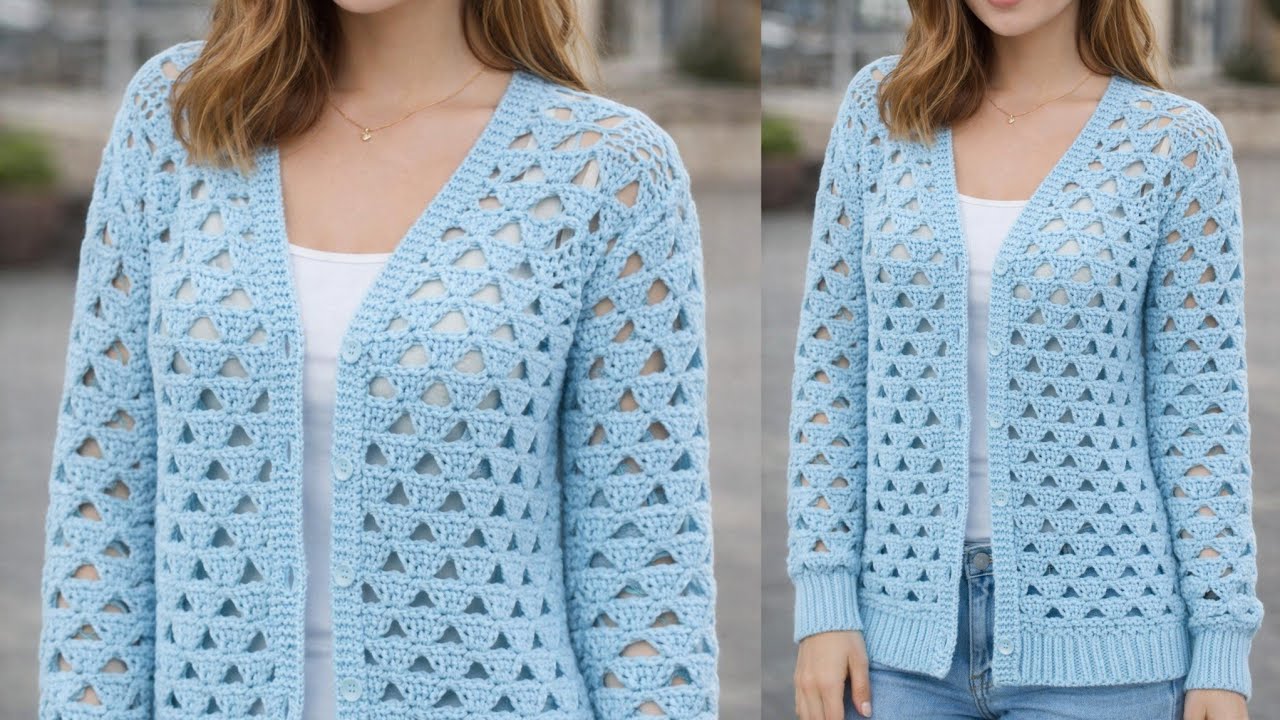 SUPER✨💯 Crochet Easy Stitch for Women Sweater Women Blouse Women top pattern 😍 Quick stitch