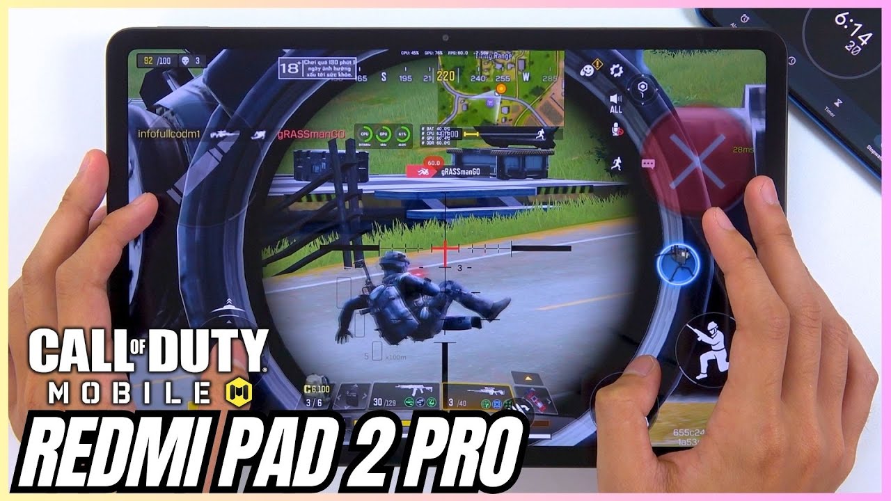 Codm Pro2 Redmi Pad 2 Pro Call of Duty Mobile Gaming Test CODM | Snapdragon 7s ...