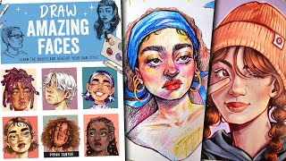 Draw Amazing Faces Learn the Basics & Develop Your Own Style (ART BOOK) Pypah Santos