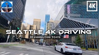 🇺🇸 Driving 4k Scenes in Downtown Seattle I The  Premier Global Tech hub - The Top U.S. Cities 🇺🇸