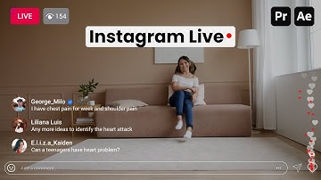 Instagram Live Overlay UI Animation