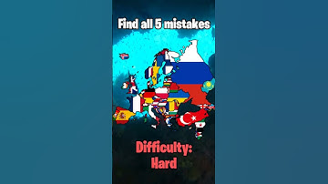 Find 5 mistakes-difficulty: hard | #map #mapping #europe #geography #history #video #viralvideo