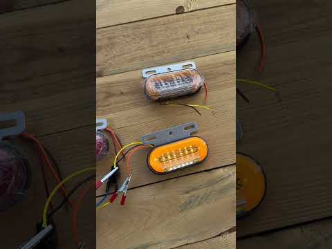 Габаритный фонарь MOVING SIDE LAMP MINI 12-24V Красный (1шт), видео 1