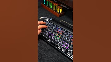 Typewriter-like keyboard #keyboard #mechanicalkeyboard #gamingkeyboard #desksetup #christmas