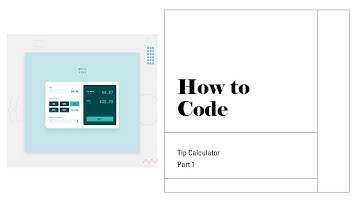 How to Code a Tip Calculator using React.js and SCSS Part 1