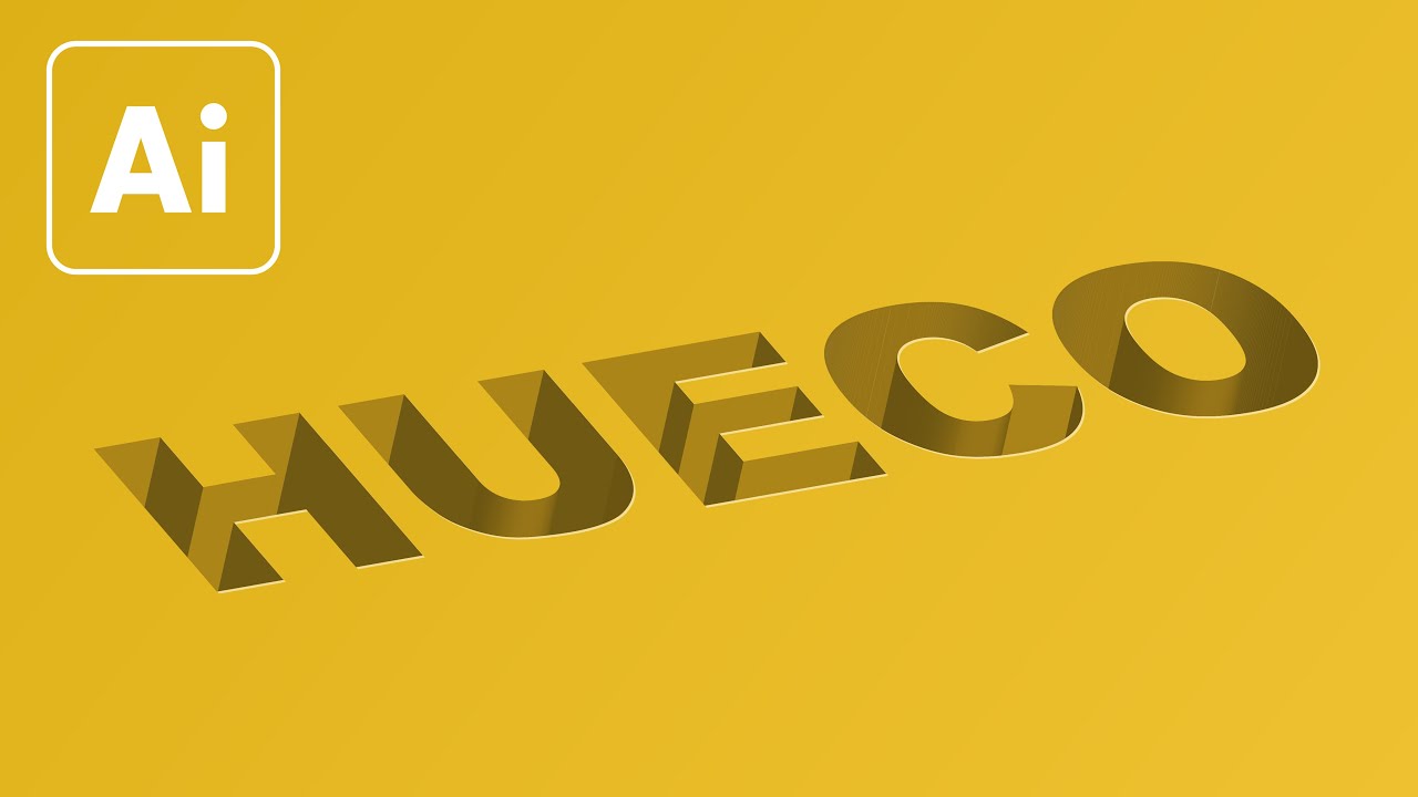 Efecto Profundidad / Hueco en Adobe Illustrator 2020 | Tutorial Diseño Gráfico