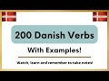 Learn 200 danish verbs compilation